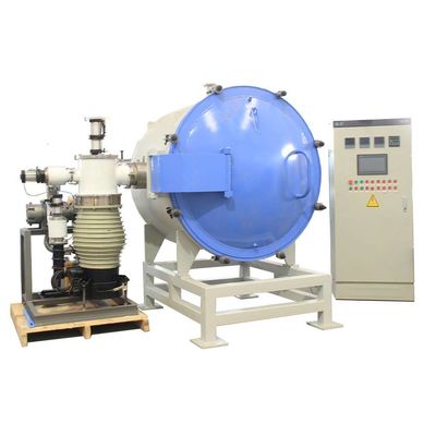 qualidade  CE Industrial Vacuum Muffle Furnace Up To 1600C With Diffusion Vacuum Pump Unit fábrica