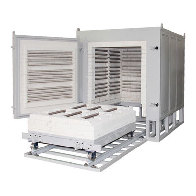 1200 litros Forno de tipo Bogie com carrinho manual até 1200 graus C