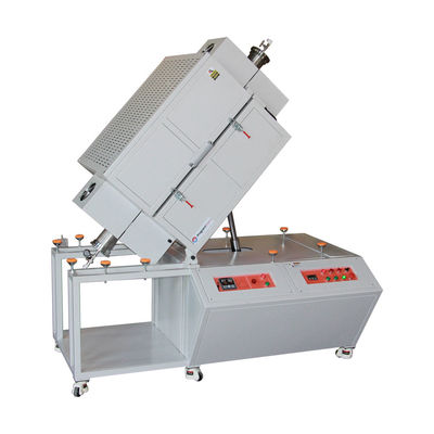 Forno de tubos rotativo de zona única vertical grande 1200C com tubo metálico OD300mm