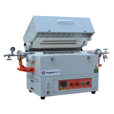 Forno tubular de zona única controlada a 1200C com tubo de quartzo OD80mm