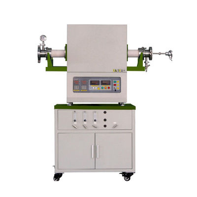 Forno de tubo de alta temperatura de zona dupla Forno de tubo de alumínio 80mm Dia 1600C Max