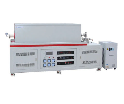 Forno de tubo CVD de 1700C com alto grau de vácuo PT D80/1500/17