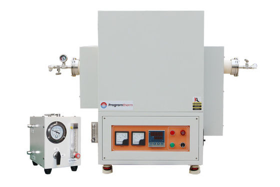 Forno de tubos rotativos de zona única 1700C com flange e tubo de alumínio de 80 mm - PTR D80/300/17