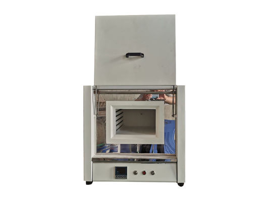 Forno de câmara de muffle de banco de laboratório com porta elevadora vertical 8L